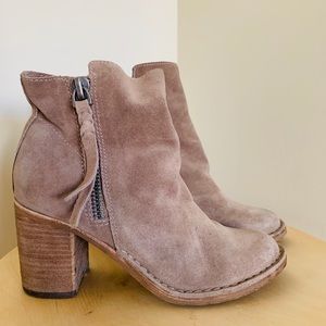 Suede booties